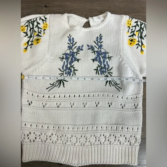 Ba&sh Boxy Floral Embroidered Sweater - Picture 13 of 14